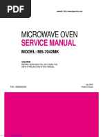 Microwave Oven: Service Manual