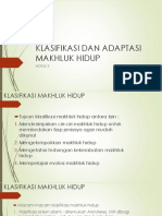 Klasifikasi Dan Adaptasi Makhluk Hidup