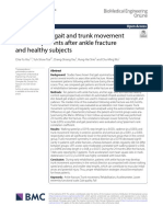 Differences in Gait and Trunk Movement Between Patients After Ankle Fracture and Healthy Subjects