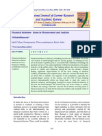 Financial Inclusion - Issues in Measurement and Analysis: M.Shahulhameedu