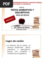 Textos Narrativos y Descriptivos