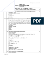 CS Assignments For Class XII Q-1