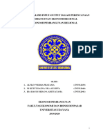 Teknik Analisis Input Output Dalam Perencanaan Pembangunan Ekonomi Regional