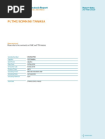 PLTMG 50Mn Nii Tanasa: Fuel Analysis Report