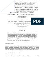 Center Winding Versus Surface Winding: The Effect of Winder Type and Web Material Properties On Wound Roll Stresses