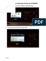 Factory Reset For Samsung Printer SL-C1860FW