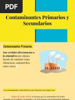 Contaminantes Primarios y Secundarios