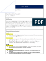 Unit Planner - Narrative Unit