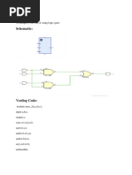 Objective:: To Design A 2X1 MUX Using Logic Gates