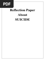 Reflection Paper About Suicide