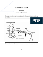 Experiment Three: Distillations Part One - Simple Distillations Discussion