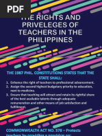 The Rights and Priveleges of Teachers in The Philippines13