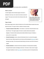 Stroke (Cerebrovascular Accident) : Atheroma