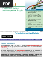 Profit Maximization and Competitive Supply: Chapter Outline