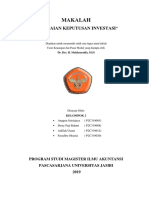 Makalah Penilaian Keputusan Investasi