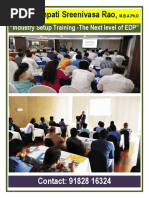 DR Mynampati Sreenivasa Rao S Industry Setup Training-Next Level of Edp