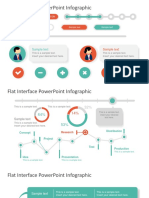 Flat Interface Powerpoint Infographic: Sample Text