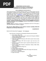 Admission Notice-M Ed 2017-18 Endst