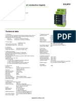 E3LM10 Level Monitoring of Conductive Liquids