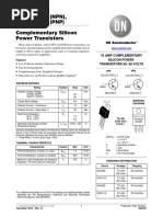 D44H Series (NPN), D45Hseries (PNP) Complementary Silicon Power Transistors