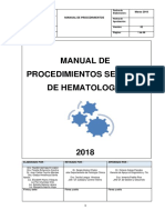 Manual de Procedimientos de Hematologia