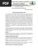 Acta de Conciliación