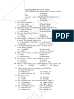 Metals and Non Metals Questionnaire