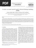 A Review On Current Research Trends in Electrical Discharge Machining (EDM)