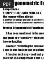 Competences Stem Pc11T-Iih-1, Stem Pc11T-Iih-2 The Learner Will Ne Able To