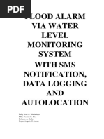 Final - Flood Alarm Via Water Level Monitoring System With Sms Notification, Data Logging and Autolocation