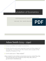 The Foundation of Economics: IB DP Economics SL and HL Instructor: Mrs. Janeth Alexander