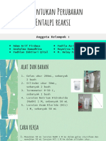 Tugas Persentasi Hasil Praktek Termokimia