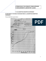 Report of Characterization of The Porosity From Nitrogen Adsorption Measurements Laboratory Classes