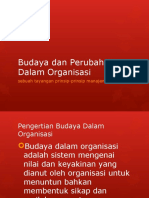 Budaya Dan Perubahan Dalam Organisasi: Sebuah Tayangan Prinsip-Prinsip Manajemen