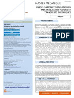 802 Modelisation Et Simulation en Mecaniques Des Fluides Et Transferts Thermiques Adm