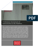 MDN - Preliminary Assessment of Radicalisation in The Maldives Final