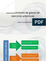 Reconocimiento de Gasto de Ejercicios Anteriores PDF