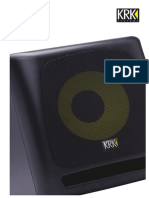 User Guide: Krk10S Subwoofer