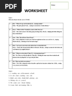 Worksheet: Group