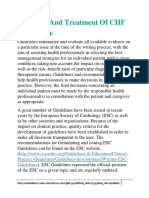 Diagnosis and Treatment of CHF