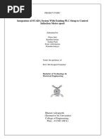 Integration of SCADA System With Existing PLC Setup To Control Induction Motor Speed