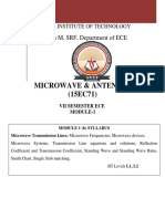 Microwaves and Antennas Module 1 Notes