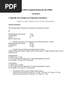 Corrections - The APhA Complete Review For The FPGEE