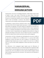 Managerial Communication