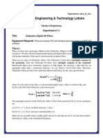 University of Engineering & Technology Lahore: Theory