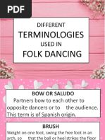 Different: Terminologies Folk Dancing