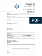 Locator Slip: Soong National High School