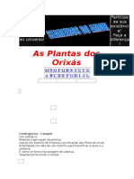 As Plantas Dos Orixas