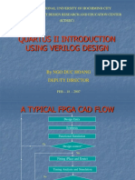 Quartus Ii Introduction Using Verilog Design: by Ngo Duc Hoang Deputy Director