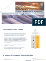 Zara International: Fashion at Speed of Light